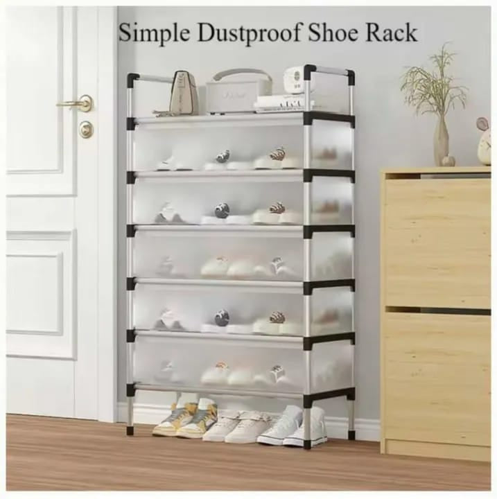Dustproof Shoe Rack Organizer – Multi-Layer Shoe Storage Cabinet with Cover