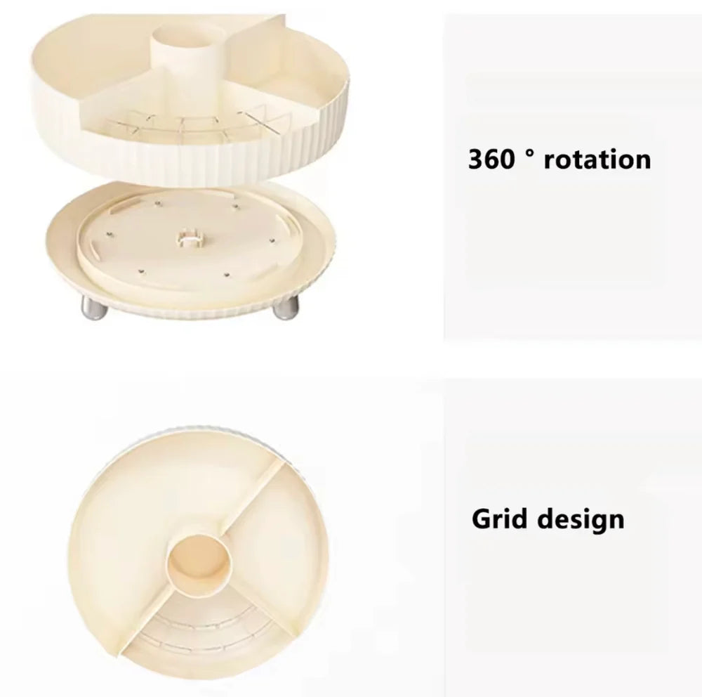 360° Rotating Vanity Organizer, Luxury Style Makeup Organizer