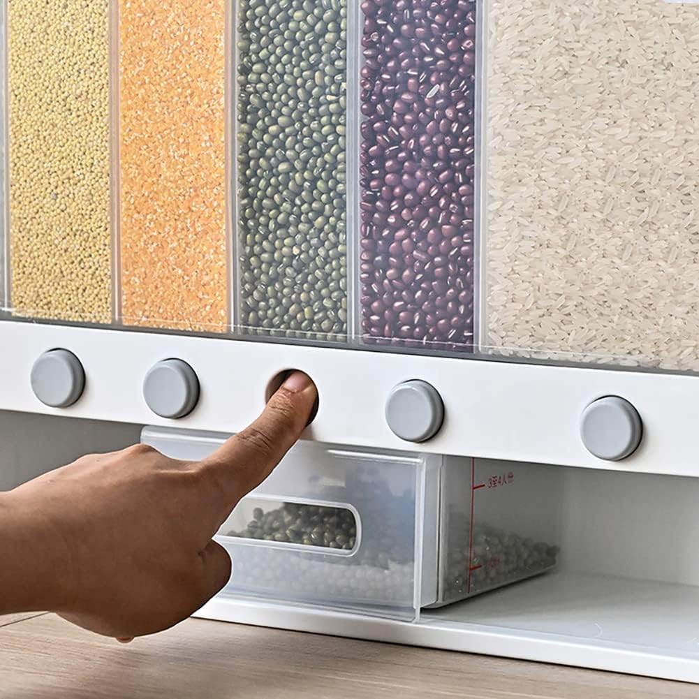 6 in 1 Wall Mounted Rice Dispenser