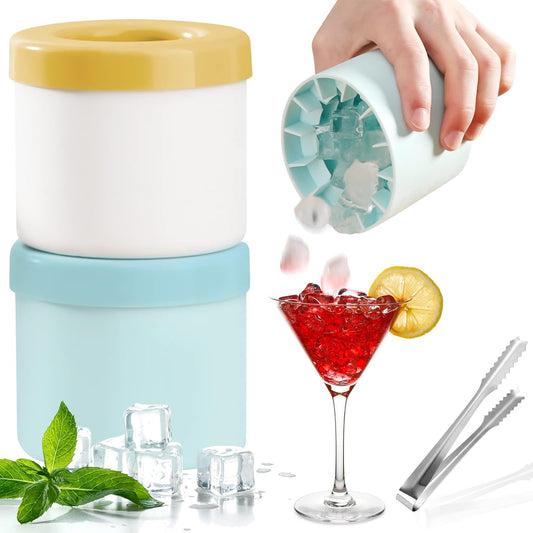 Manual Ice Crusher Cup – 2 Pc Small Ice Crushing Cup for Crushed Ice, Cold Drinks & Cocktails With Free Shipping