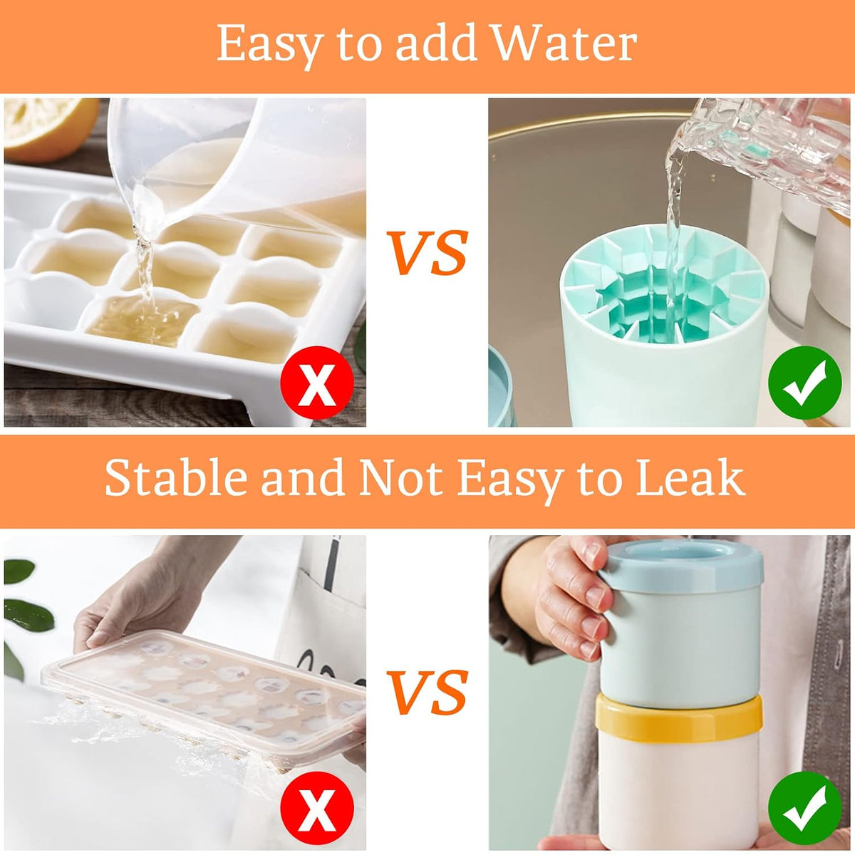 Manual Ice Crusher Cup – 2 Pc Small Ice Crushing Cup for Crushed Ice, Cold Drinks & Cocktails With Free Shipping