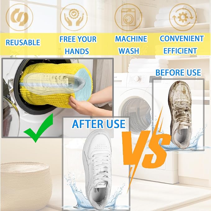 Microfiber Shoe Wash Bag