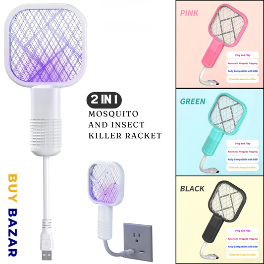 Mini Portable USB Electric Mosquito Racket