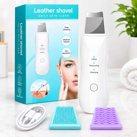 Ultrasonic Skin Spatula Facial Skin Scrubber – Deep Cleansing - Free Shipping