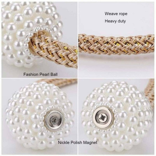 2 PCS Magnetic Curtain Tiebacks European Style Drapery Holders
