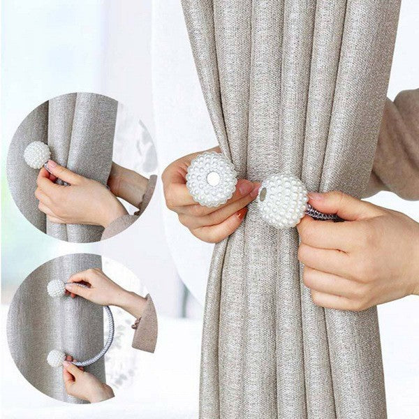 2 PCS Magnetic Curtain Tiebacks European Style Drapery Holders